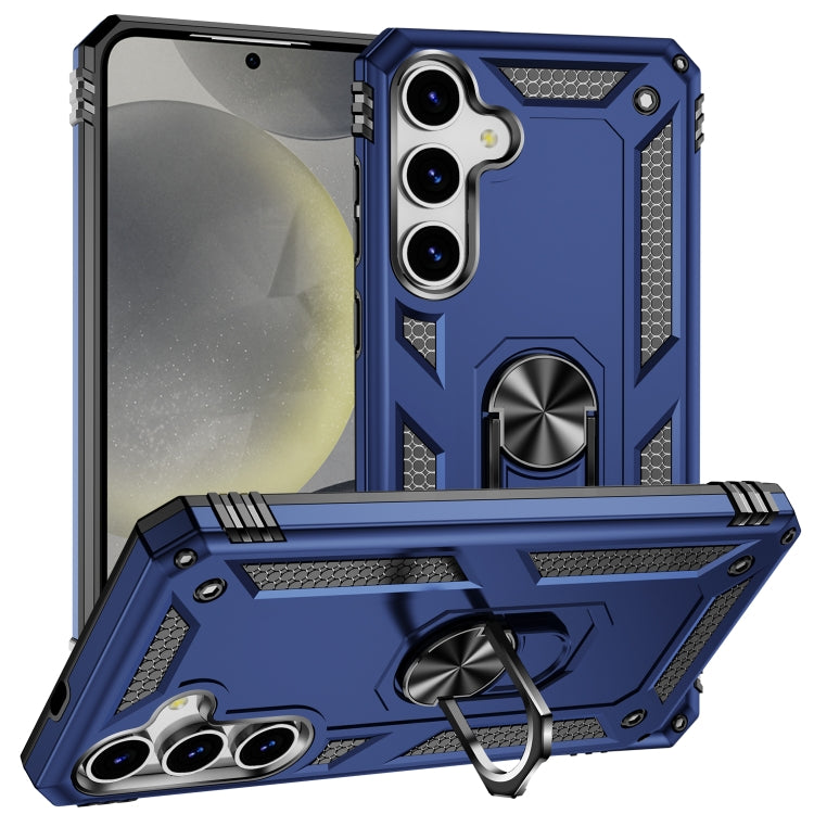 For Samsung Galaxy S25 5G Shockproof TPU + PC Phone Case(Blue) - Galaxy S25 5G Cases by PMC Jewellery | Online Shopping South Africa | PMC Jewellery | Buy Now Pay Later Mobicred