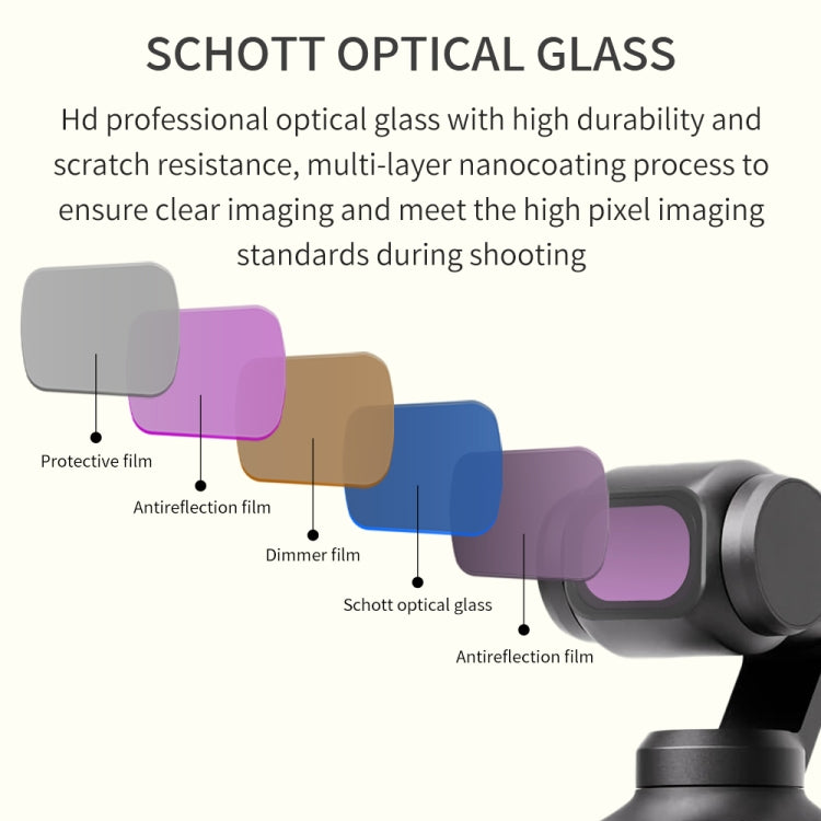 For DJI OSMO Pocket 3 JSR CB Series Camera Lens Filter, Filter:ND8 - Lens Accessories by JSR | Online Shopping South Africa | PMC TechLife | Buy Now Pay Later Mobicred