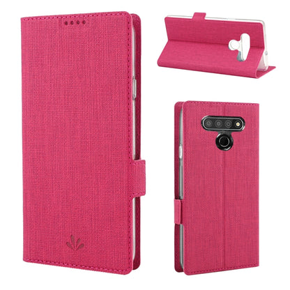 For LG Stylo 6 ViLi Side Button Magnetic Suction Type Shockproof TPU + PU Horizontal Flip Protective Case with Card Slot & Holder & Wallet(Rose Red) - LG by ViLi | Online Shopping South Africa | PMC Jewellery | Buy Now Pay Later Mobicred