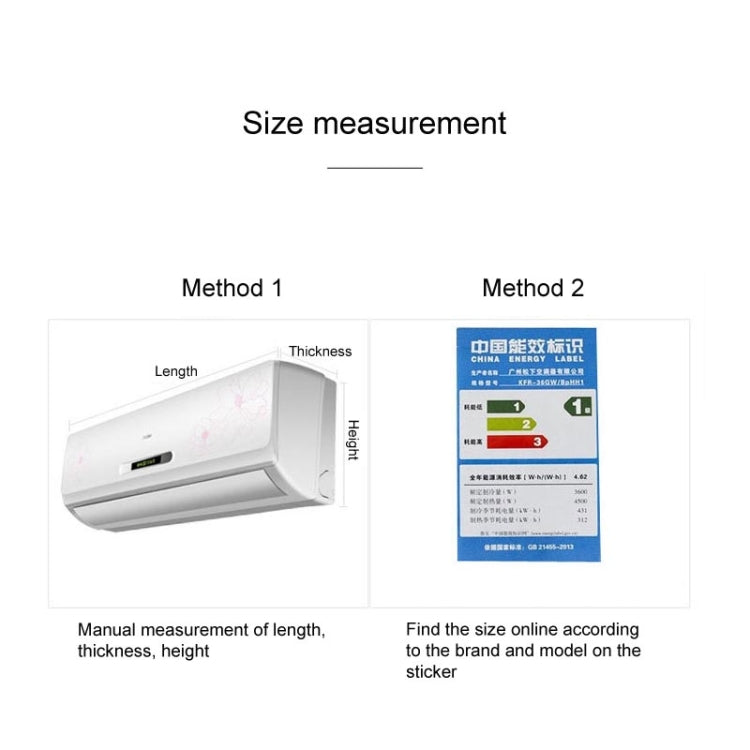 Do Not Take Dust-proof And Anti Direct Blowing Simple Wind Hanging Machine Air Conditioner Moon Cover, Size:Width 92 �� Thickness 20 �� Height 90cm(Round Leaf) - Dust Covers by PMC TechLife | Online Shopping South Africa | PMC TechLife | Buy Now Pay Later Mobicred