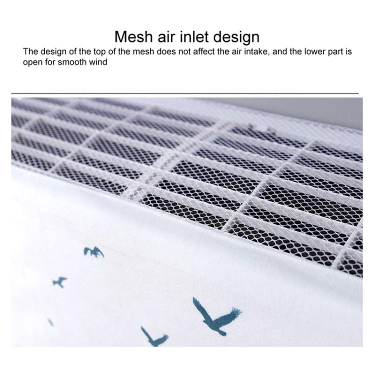 Do Not Take Dust-proof And Anti Direct Blowing Simple Wind Hanging Machine Air Conditioner Moon Cover, Size:Width 98 × Thickness 20 × Height 90cm(Round Leaf) - Dust Covers by PMC Jewellery | Online Shopping South Africa | PMC Jewellery | Buy Now Pay Later Mobicred