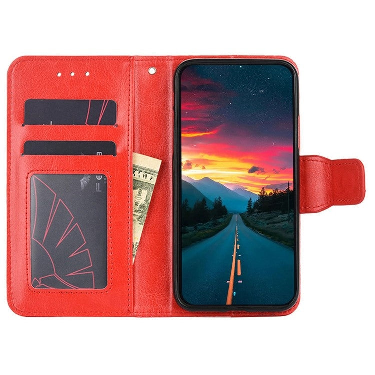 For Honor Magic6 Pro Crystal Texture Leather Phone Case(Red) - Honor Cases by PMC TechLife | Online Shopping South Africa | PMC TechLife | Buy Now Pay Later Mobicred