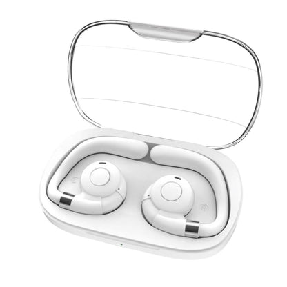 HF02 Ear Clip Bone Conduction TWS Noise Reduction Bluetooth Earphone(White) - TWS Earphone by PMC Jewellery | Online Shopping South Africa | PMC Jewellery | Buy Now Pay Later Mobicred