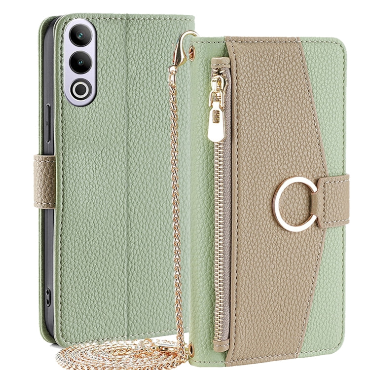 For OnePlus Ace 3V 5G Crossbody Litchi Texture Leather Phone Case(Green) - OnePlus Cases by PMC TechLife | Online Shopping South Africa | PMC TechLife | Buy Now Pay Later Mobicred