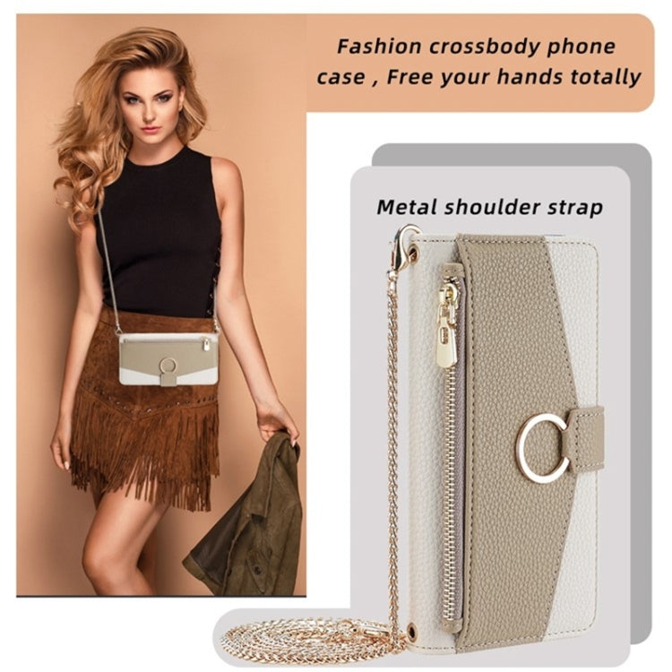 For Honor 70 Crossbody Litchi Texture Leather Phone Case(White) - Honor Cases by PMC TechLife | Online Shopping South Africa | PMC TechLife | Buy Now Pay Later Mobicred