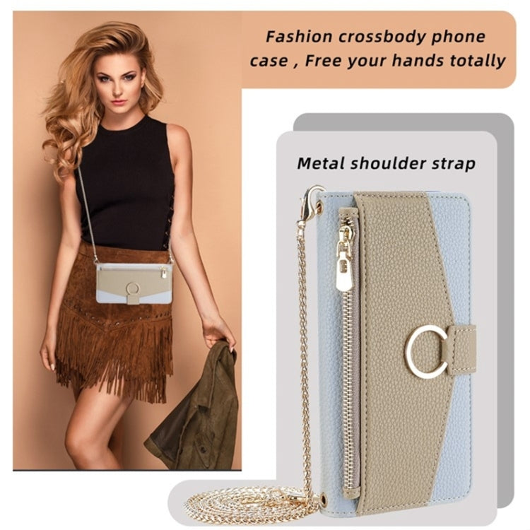 For Honor X40 Crossbody Litchi Texture Leather Phone Case(Blue) - Honor Cases by PMC TechLife | Online Shopping South Africa | PMC TechLife | Buy Now Pay Later Mobicred