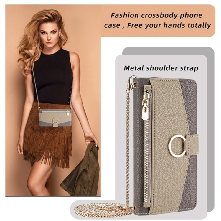 For Honor 80 Crossbody Litchi Texture Leather Phone Case(Grey) - Honor Cases by PMC TechLife | Online Shopping South Africa | PMC TechLife | Buy Now Pay Later Mobicred