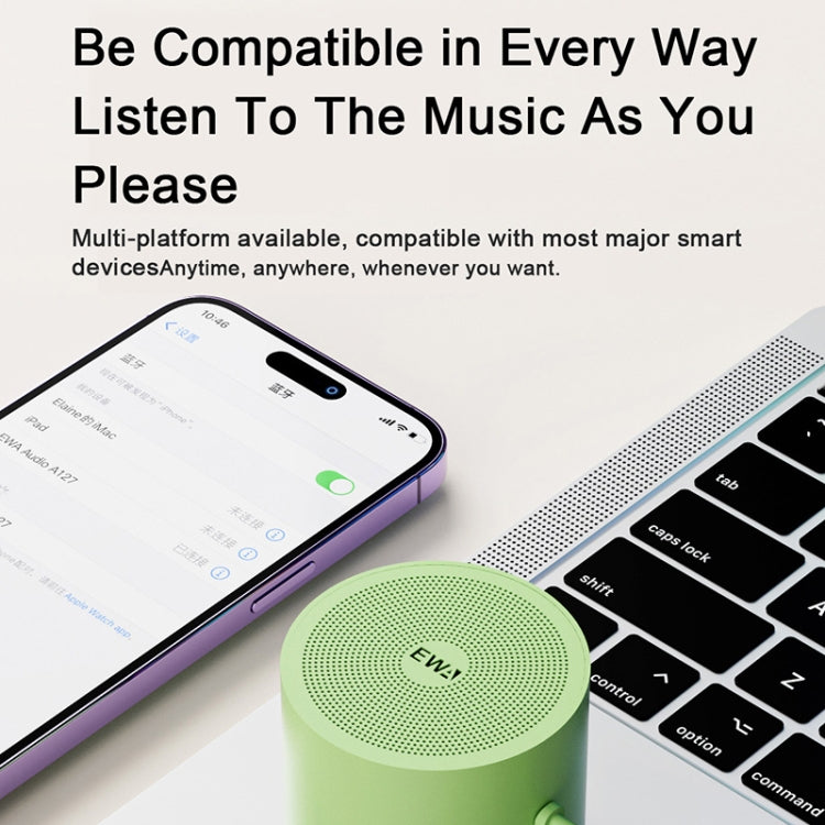 EWA A127 Outdoor IPX5 Waterproof Portable Mini TWS Wireless Bluetooth Speaker(Purple) - free shipping - PMC Jewellery - Order now!