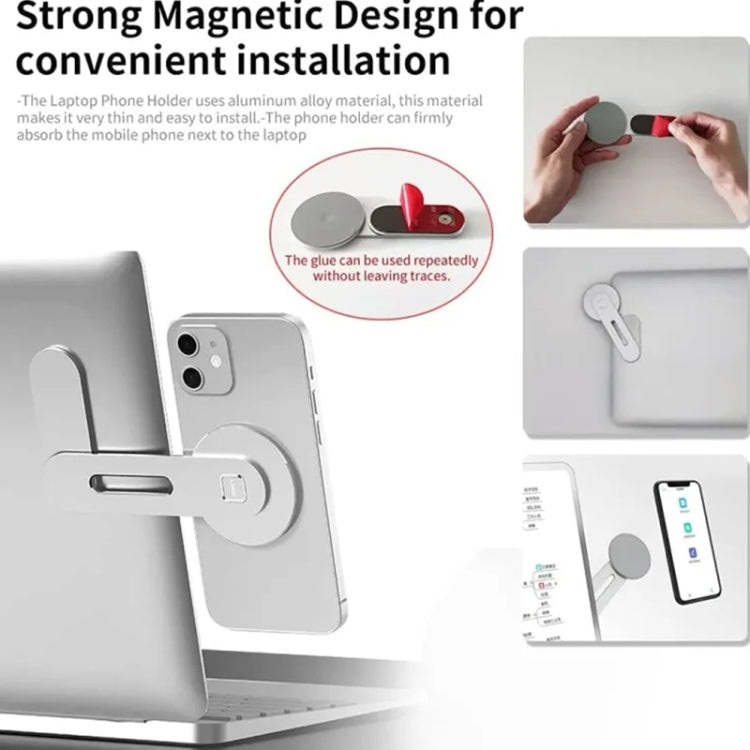 ZF010 For Tesla Magnetic Hidden Phone Holder, with Magnets Sheet(Silver) - Car Holders by PMC Jewellery | Online Shopping South Africa | PMC Jewellery | Buy Now Pay Later Mobicred