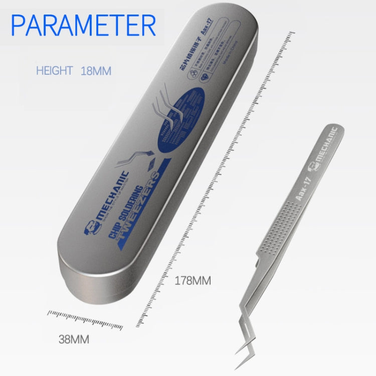 Mechanic Aax-17 Non-Magnetic Stainless Steel Tweezer - Tweezers by MECHANIC | Online Shopping South Africa | PMC Jewellery | Buy Now Pay Later Mobicred