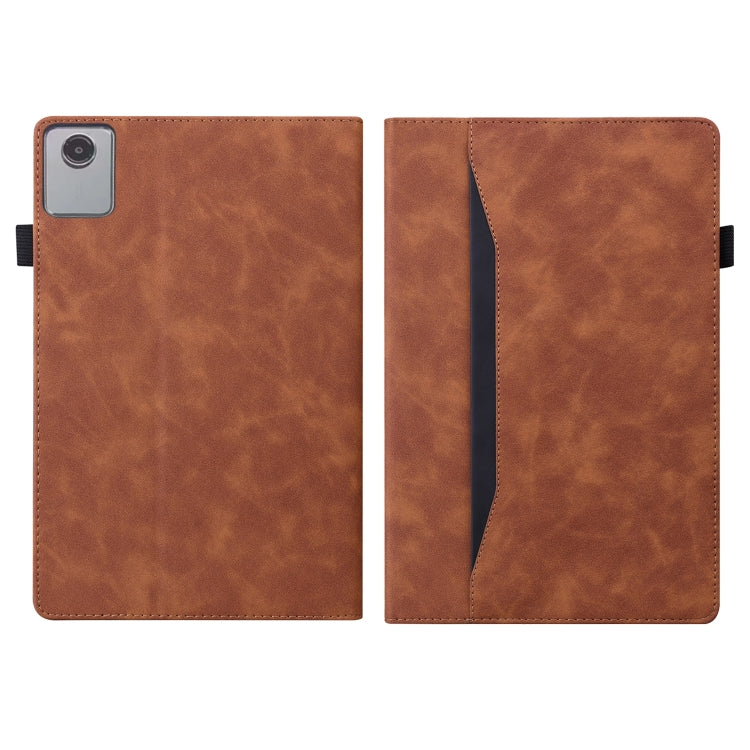 For Lenovo Tab M11 / Xiaoxin Pad 11 2024 2025 Business Shockproof Horizontal Flip Leather Tablet Case(Brown) - free shipping - PMC Jewellery - Order now!