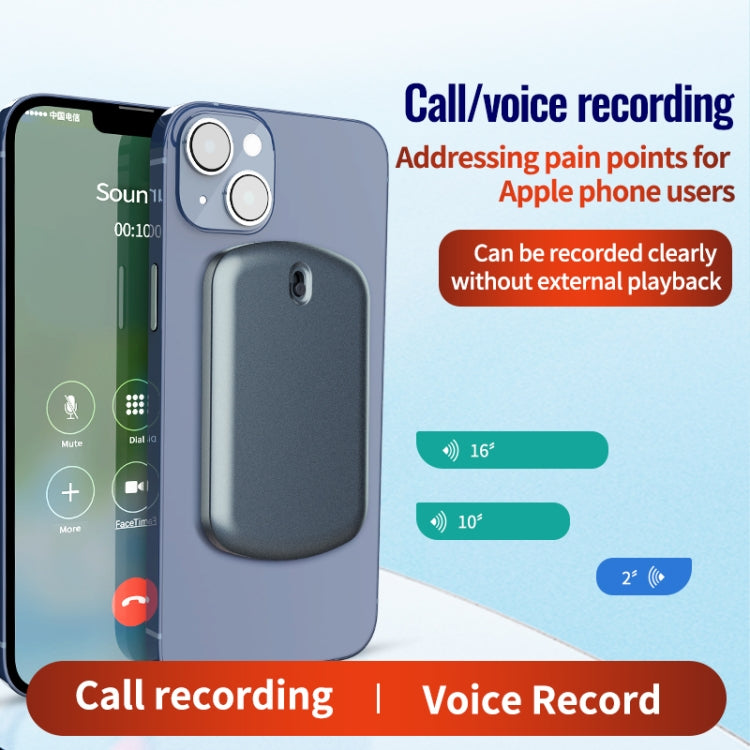 JNN A1 Strong Magnetic Mobile Call Voice Recorder, Memory:64GB(Black) - Recording Pen by JNN | Online Shopping South Africa | PMC TechLife