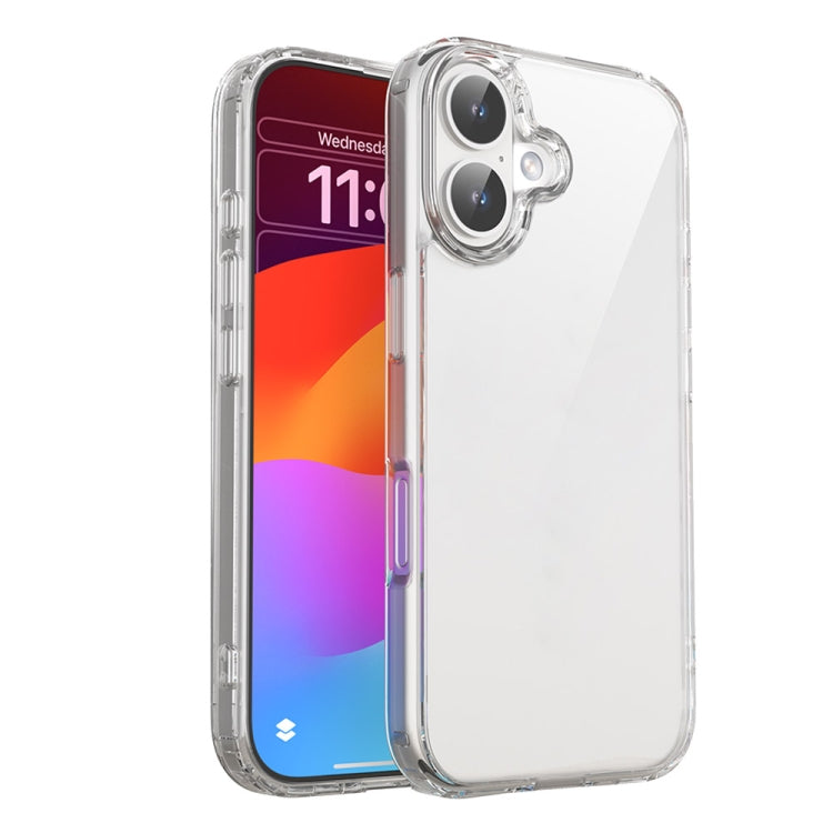 For iPhone 16 Mutural Ice Series TPU Phone Case(Transparent) - iPhone 16 Cases by Mutural | Online Shopping South Africa | PMC Jewellery | Buy Now Pay Later Mobicred