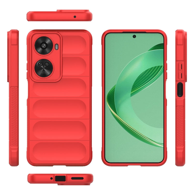 For Huawei nova 11 SE Magic Shield TPU + Flannel Phone Case(Red) - Huawei Cases by PMC Jewellery | Online Shopping South Africa | PMC Jewellery | Buy Now Pay Later Mobicred