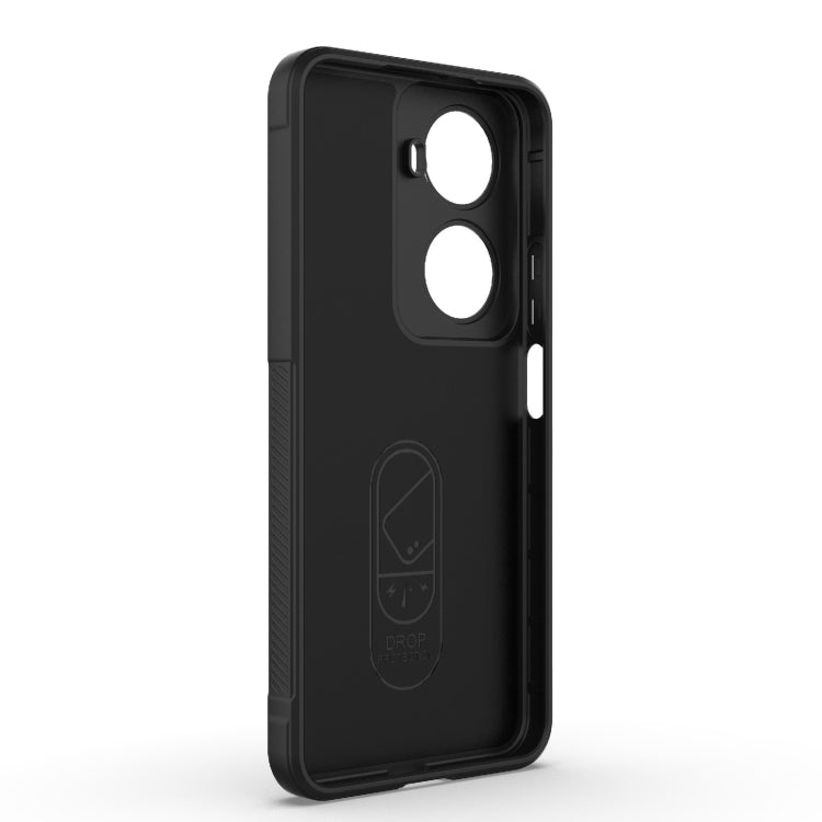 For Huawei nova 11 SE Magic Shield TPU + Flannel Phone Case(Wine Red) - Huawei Cases by PMC TechLife | Online Shopping South Africa | PMC TechLife | Buy Now Pay Later Mobicred