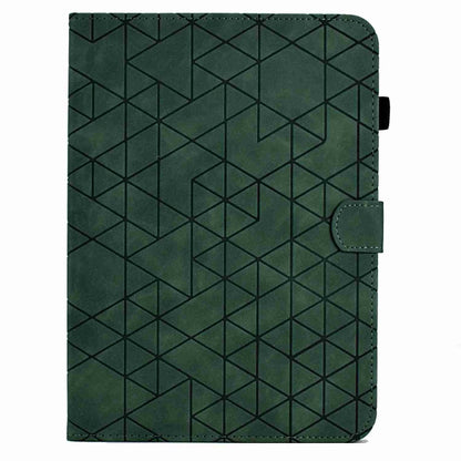 For Samsung Galaxy Tab S9 Rhombus TPU Smart Leather Tablet Case(Green) - Galaxy Tab S9 Cases by PMC Jewellery | Online Shopping South Africa | PMC Jewellery | Buy Now Pay Later Mobicred