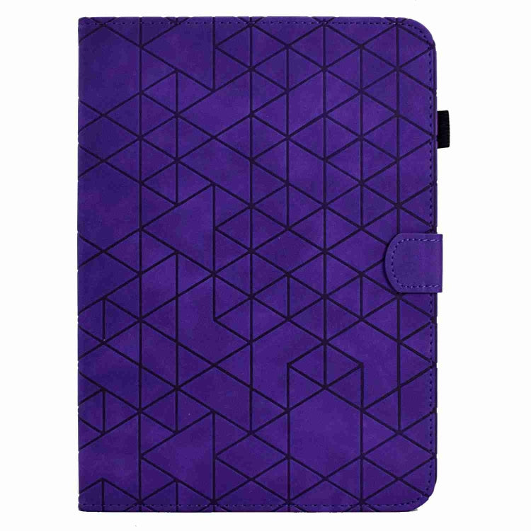 For Samsung Galaxy Tab S9 Rhombus TPU Smart Leather Tablet Case(Purple) - Galaxy Tab S9 Cases by PMC Jewellery | Online Shopping South Africa | PMC Jewellery | Buy Now Pay Later Mobicred