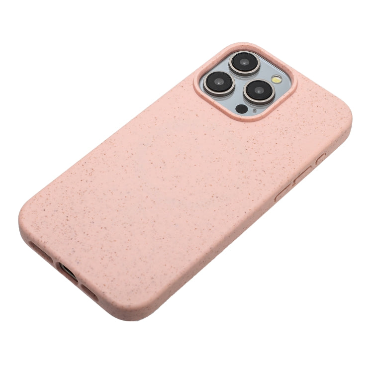 For iPhone 11 Pro Max Wheat MagSafe Magnetic Straw Material + TPU Phone Case(Pink) - iPhone 11 Pro Max Cases by PMC Jewellery | Online Shopping South Africa | PMC Jewellery