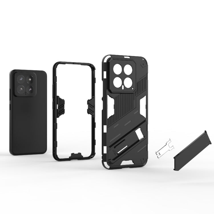 For Xiaomi 14 5G Punk Armor 2 in 1 PC + TPU Phone Case with Holder(White) - free shipping - PMC TechLife - Order now!