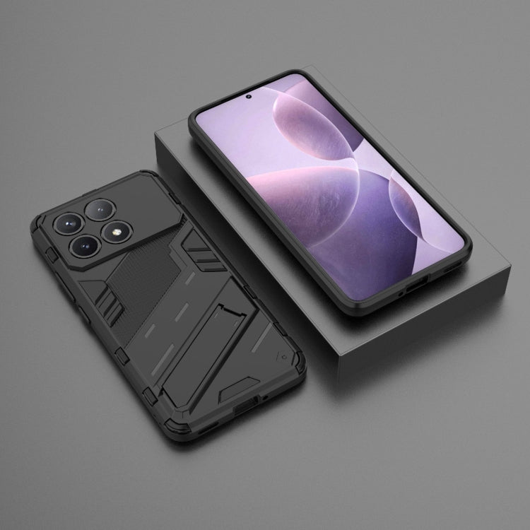 For Xiaomi Redmi K70 5G Punk Armor 2 in 1 PC + TPU Phone Case with Holder(Black) - K70 Cases by PMC Jewellery | Online Shopping South Africa | PMC Jewellery | Buy Now Pay Later Mobicred