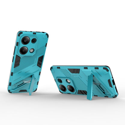 For Xiaomi Redmi Note 13 Pro 4G Global Punk Armor 2 in 1 PC + TPU Phone Case with Holder(Blue) - Note 13 Pro Cases by PMC Jewellery | Online Shopping South Africa | PMC Jewellery | Buy Now Pay Later Mobicred