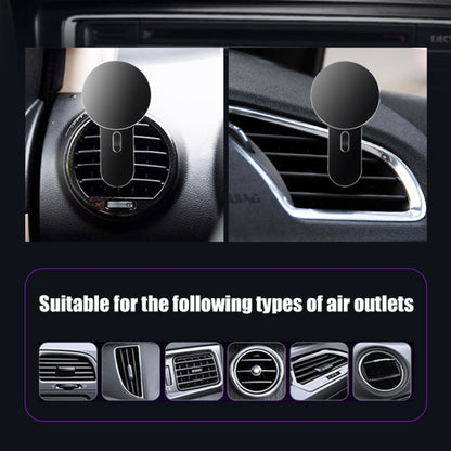 360 Degree Rotating Car Air Outlet Magnetic Phone Holder(Black) - Car Holders by PMC Jewellery | Online Shopping South Africa | PMC Jewellery | Buy Now Pay Later Mobicred