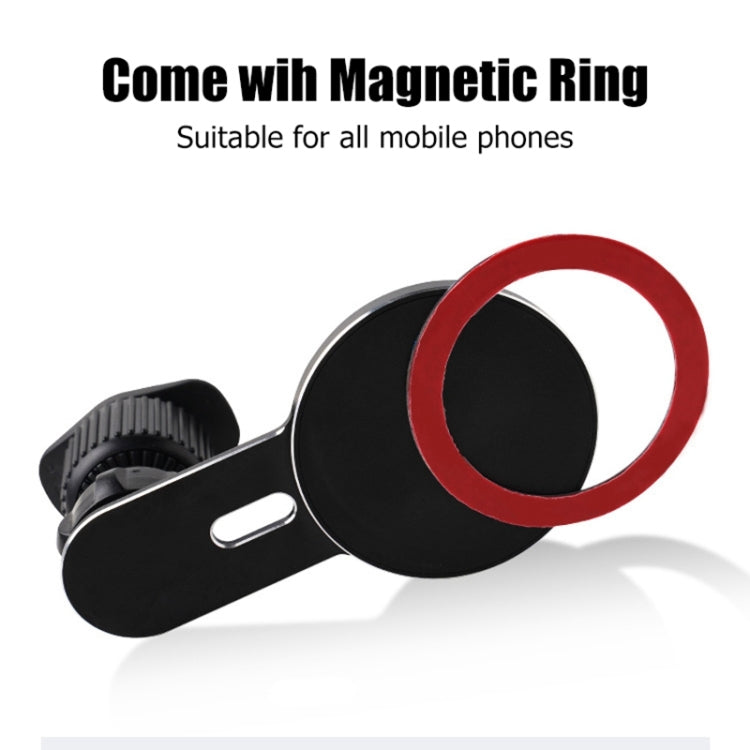 360 Degree Rotating Car Air Outlet Magnetic Phone Holder(Grey) - Car Holders by PMC Jewellery | Online Shopping South Africa | PMC Jewellery | Buy Now Pay Later Mobicred