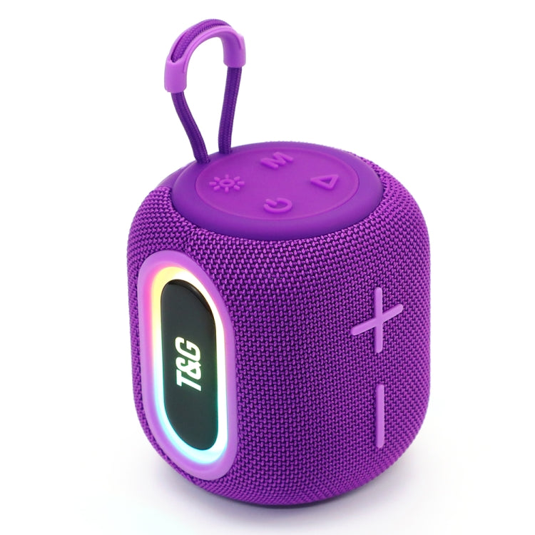 T&G TG664 LED Portable Subwoofer Wireless Bluetooth Speaker(Purple) - Desktop Speaker by T&G | Online Shopping South Africa | PMC Jewellery | Buy Now Pay Later Mobicred