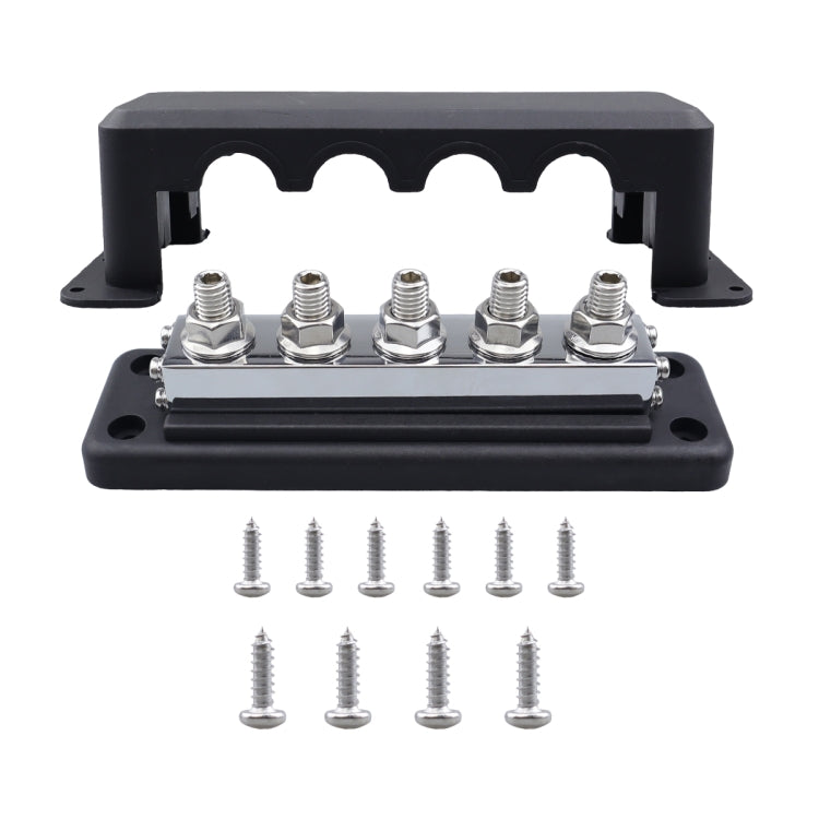 CP-4330-01 600A M10 Power Distribution Block Terminal Studs(Black) - Booster Cable & Clip by PMC TechLife | Online Shopping South Africa | PMC TechLife | Buy Now Pay Later Mobicred