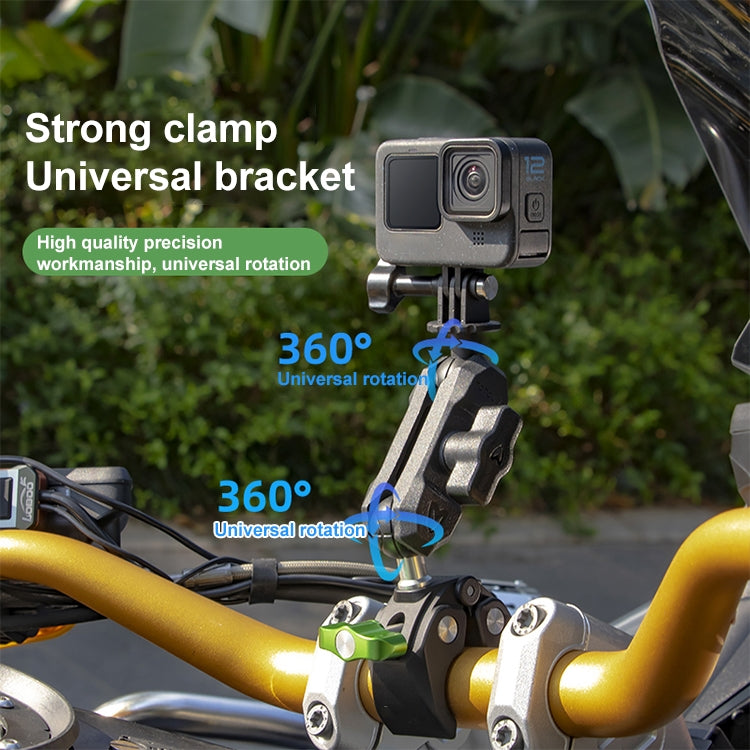 RUIGPRO Crab Clamp Action Camera Bracket 3-claw Ball Head Mount with Rod - Holder by RUIGPRO | Online Shopping South Africa | PMC TechLife | Buy Now Pay Later Mobicred