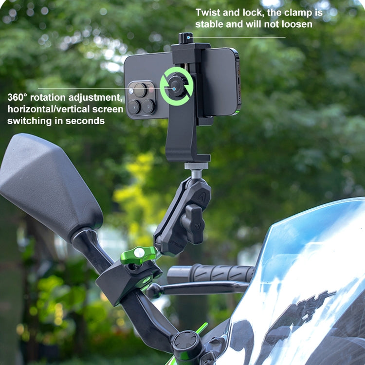 RUIGPRO Crab Clamp Action Camera Bracket 3-claw Ball Head Mount with Rod - Holder by RUIGPRO | Online Shopping South Africa | PMC TechLife | Buy Now Pay Later Mobicred