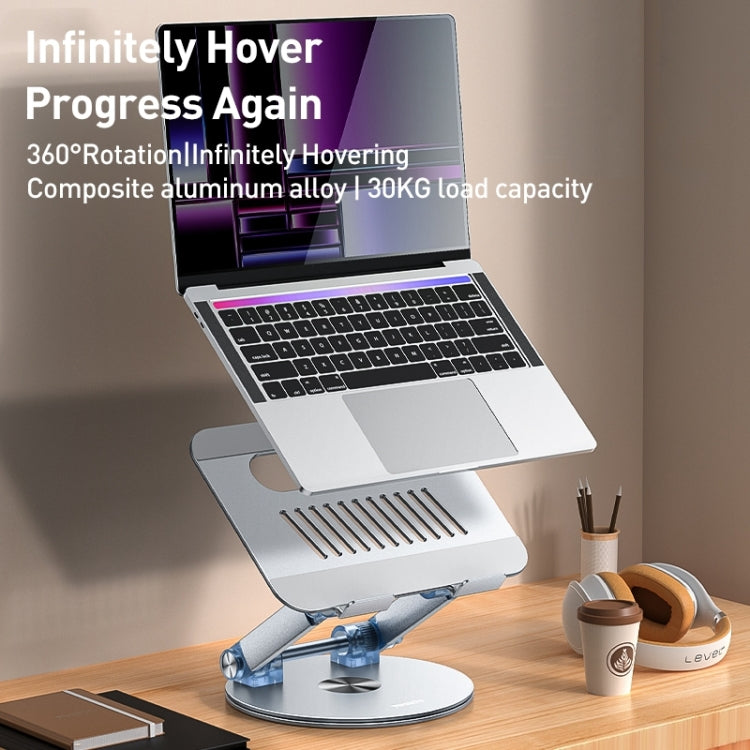 Yesido LP06 Foldable Laptop Swivel Stand(Silver) - free shipping - PMC Jewellery - Order now!