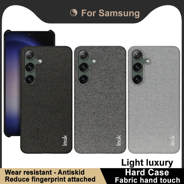 For Samsung Galaxy S24 5G imak Ruiyi Series Cloth Texture PU + PC Phone Case(Black) - Galaxy S24 5G Cases by imak | Online Shopping South Africa | PMC Jewellery | Buy Now Pay Later Mobicred