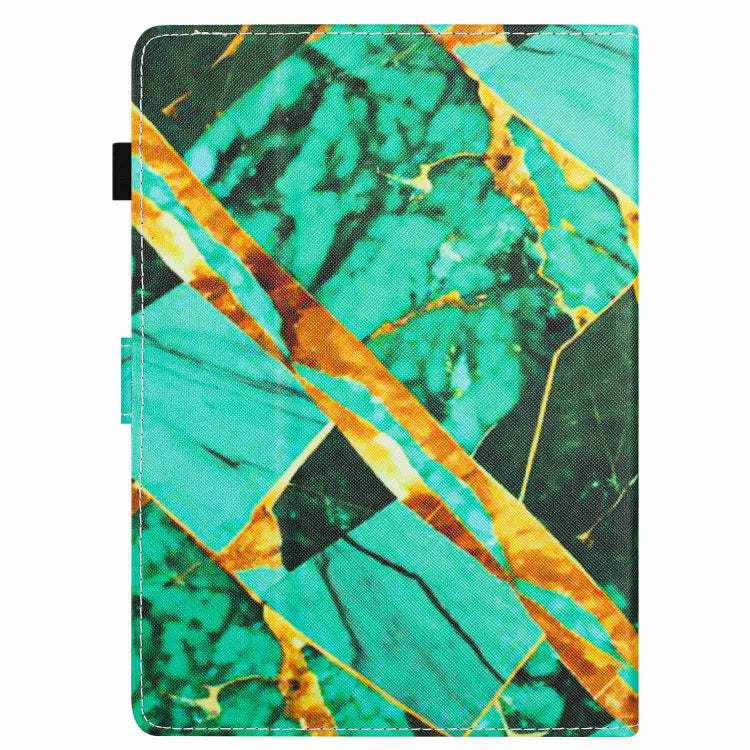 For 10 inch Universal Marble Pattern Stitching Leather Tablet Case(Gold Green) - 10 - 11 inch by PMC TechLife | Online Shopping South Africa | PMC TechLife | Buy Now Pay Later Mobicred