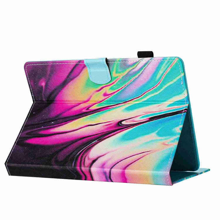 For 10 inch Universal Marble Pattern Stitching Leather Tablet Case(Rose Blue) - 10 - 11 inch by PMC TechLife | Online Shopping South Africa | PMC TechLife | Buy Now Pay Later Mobicred