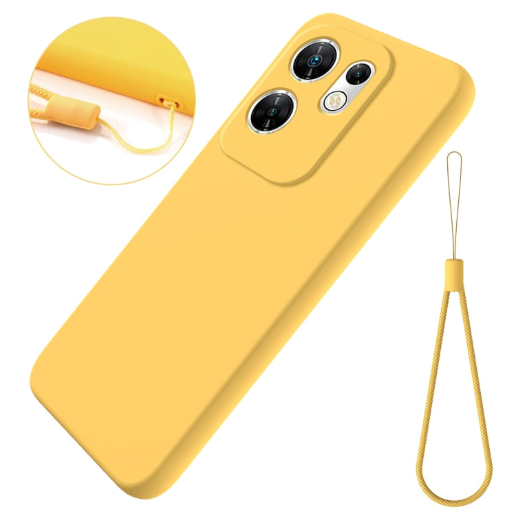 For Infinix Zero 30 4G Solid Color Liquid Silicone Dropproof Full Coverage Protective Case(Yellow) - Infinix Cases by PMC TechLife | Online Shopping South Africa | PMC TechLife | Buy Now Pay Later Mobicred