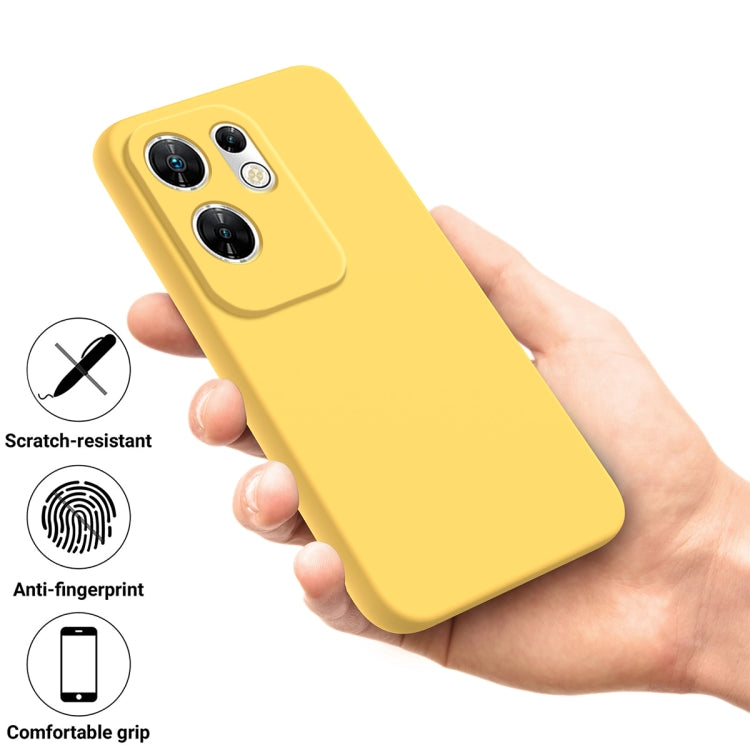 For Infinix Zero 30 4G Solid Color Liquid Silicone Dropproof Full Coverage Protective Case(Yellow) - Infinix Cases by PMC TechLife | Online Shopping South Africa | PMC TechLife | Buy Now Pay Later Mobicred