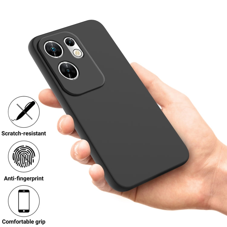 For Infinix Zero 30 4G Solid Color Liquid Silicone Dropproof Full Coverage Phone Case(Black) - Infinix Cases by PMC TechLife | Online Shopping South Africa | PMC TechLife | Buy Now Pay Later Mobicred