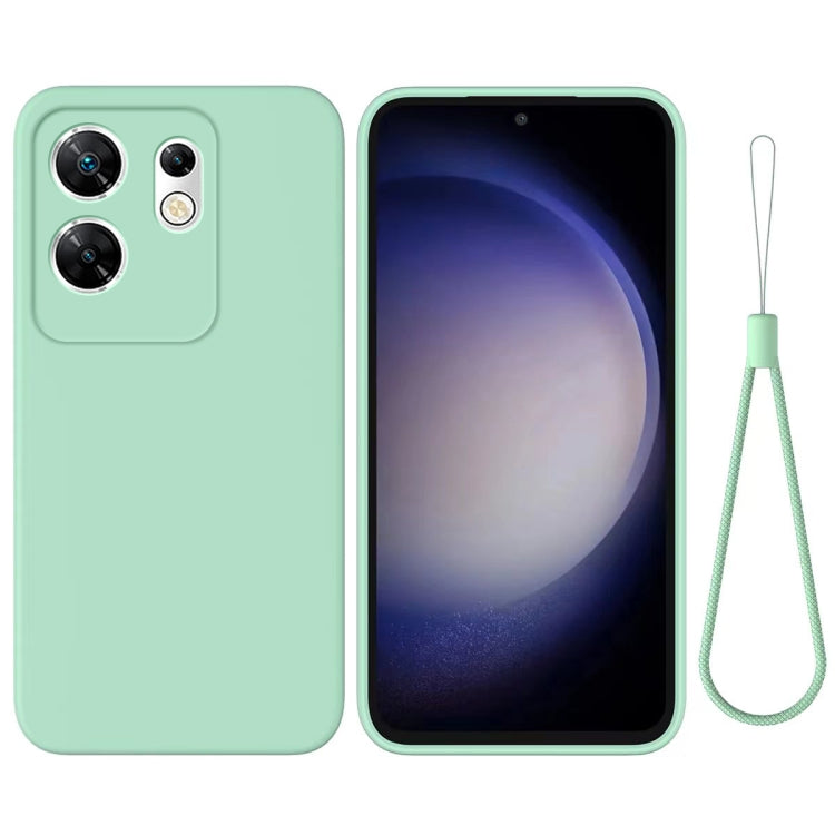 For Infinix Zero 30 4G Solid Color Liquid Silicone Dropproof Full Coverage Protective Case(Green) - Infinix Cases by PMC TechLife | Online Shopping South Africa | PMC TechLife | Buy Now Pay Later Mobicred