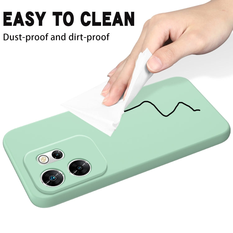 For Infinix Zero 30 4G Solid Color Liquid Silicone Dropproof Full Coverage Protective Case(Green) - Infinix Cases by PMC TechLife | Online Shopping South Africa | PMC TechLife | Buy Now Pay Later Mobicred