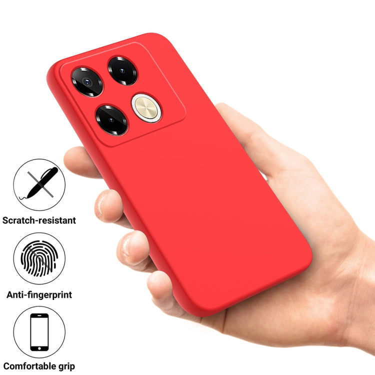 For Infinix Note 40 Pro 4G Solid Color Liquid Silicone Dropproof Full Coverage Protective Case(Red) - Infinix Cases by PMC TechLife | Online Shopping South Africa | PMC TechLife | Buy Now Pay Later Mobicred