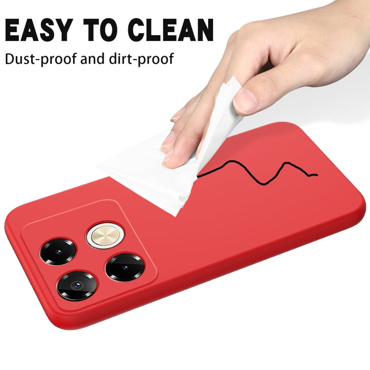 For Infinix Note 40 Pro 4G Solid Color Liquid Silicone Dropproof Full Coverage Protective Case(Red) - Infinix Cases by PMC TechLife | Online Shopping South Africa | PMC TechLife | Buy Now Pay Later Mobicred