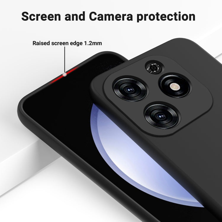 For Tecno Spark 20C/Go 2024 Solid Color Liquid Silicone Dropproof Full Coverage Protective Case(Black) - Tecno Cases by PMC Jewellery | Online Shopping South Africa | PMC Jewellery | Buy Now Pay Later Mobicred