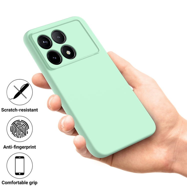 For Xiaomi Redmi K70/K70 Pro Solid Color Liquid Silicone Dropproof Full Coverage Phone Case(Green) - K70 Pro Cases by PMC Jewellery | Online Shopping South Africa | PMC Jewellery | Buy Now Pay Later Mobicred