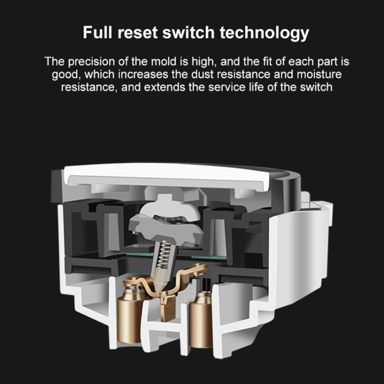 86mm Round LED Tempered Glass Switch Panel, Gold Round Glass, Style:One Open Multiple Control - Switch by PMC Jewellery | Online Shopping South Africa | PMC Jewellery | Buy Now Pay Later Mobicred