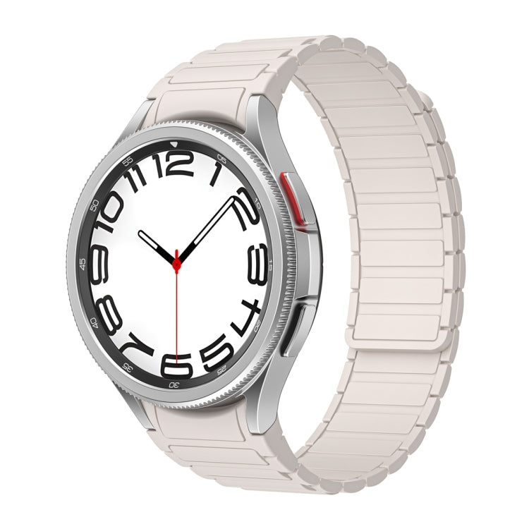 For Samsung Galaxy Watch 6 / 5 / 4 Magnetic Loop Silicone Watch Band(Starlight Color) - Watch Bands by PMC TechLife | Online Shopping South Africa | PMC TechLife