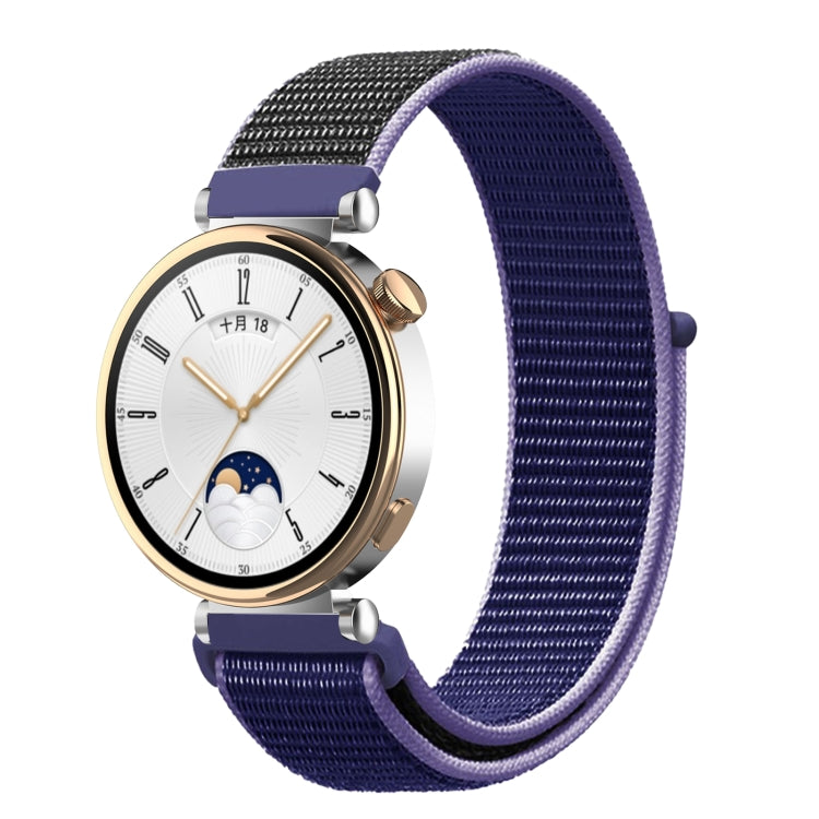 18mm Universal Nylon Loop Watch Band(Midnight Blue Black) - 18mm Bands by PMc TechLife | Online Shopping South Africa | PMc TechLife | Buy Now Pay Later Mobicred
