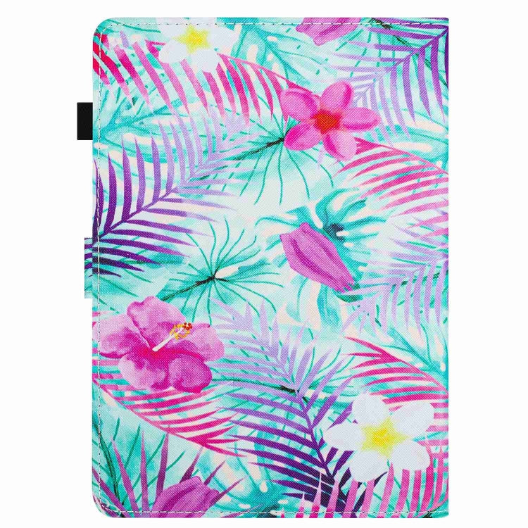For 10 inch Painted Pattern Stitching Leather Tablet Case(Bougainvillea) - 10 - 11 inch by PMC TechLife | Online Shopping South Africa | PMC TechLife | Buy Now Pay Later Mobicred