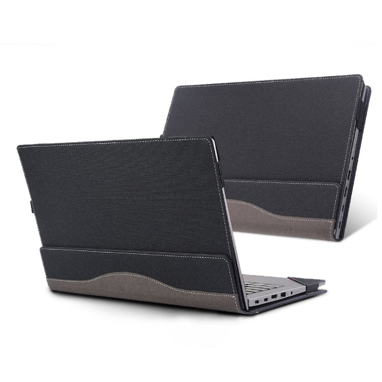 For Lenovo V15 Gen 4 Laptop Leather Anti-Fall Protective Case(Black) - 15.6 - 17 inch by PMC Jewellery | Online Shopping South Africa | PMC Jewellery | Buy Now Pay Later Mobicred