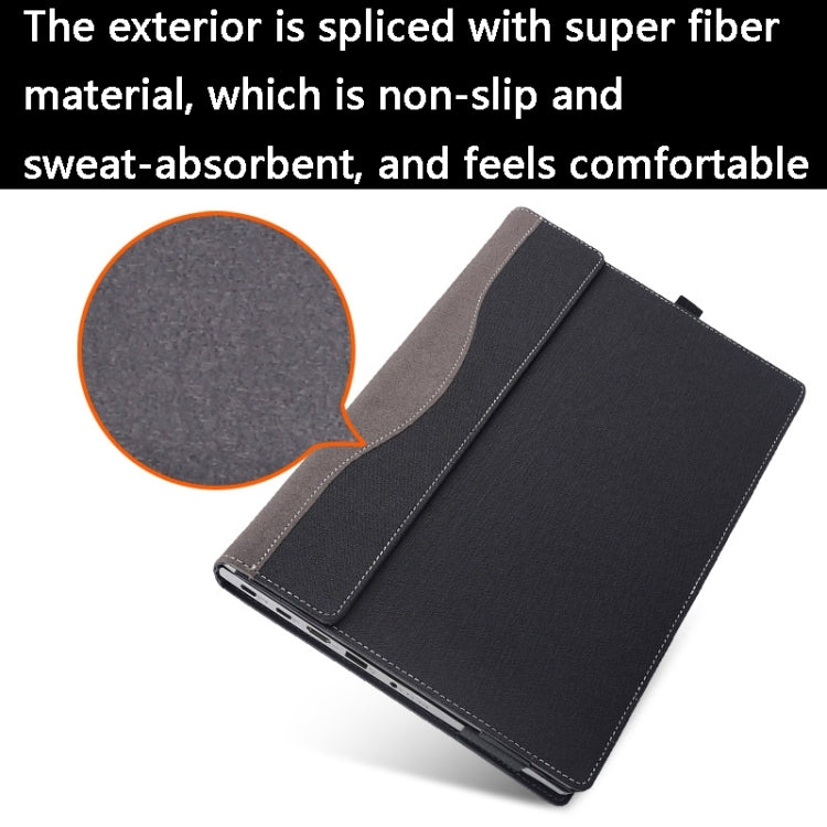 For Lenovo V14 G2 ALC / ITL / IJL Laptop Leather Shockproof Protective Case(Black) - 14.1 inch by PMC Jewellery | Online Shopping South Africa | PMC Jewellery | Buy Now Pay Later Mobicred